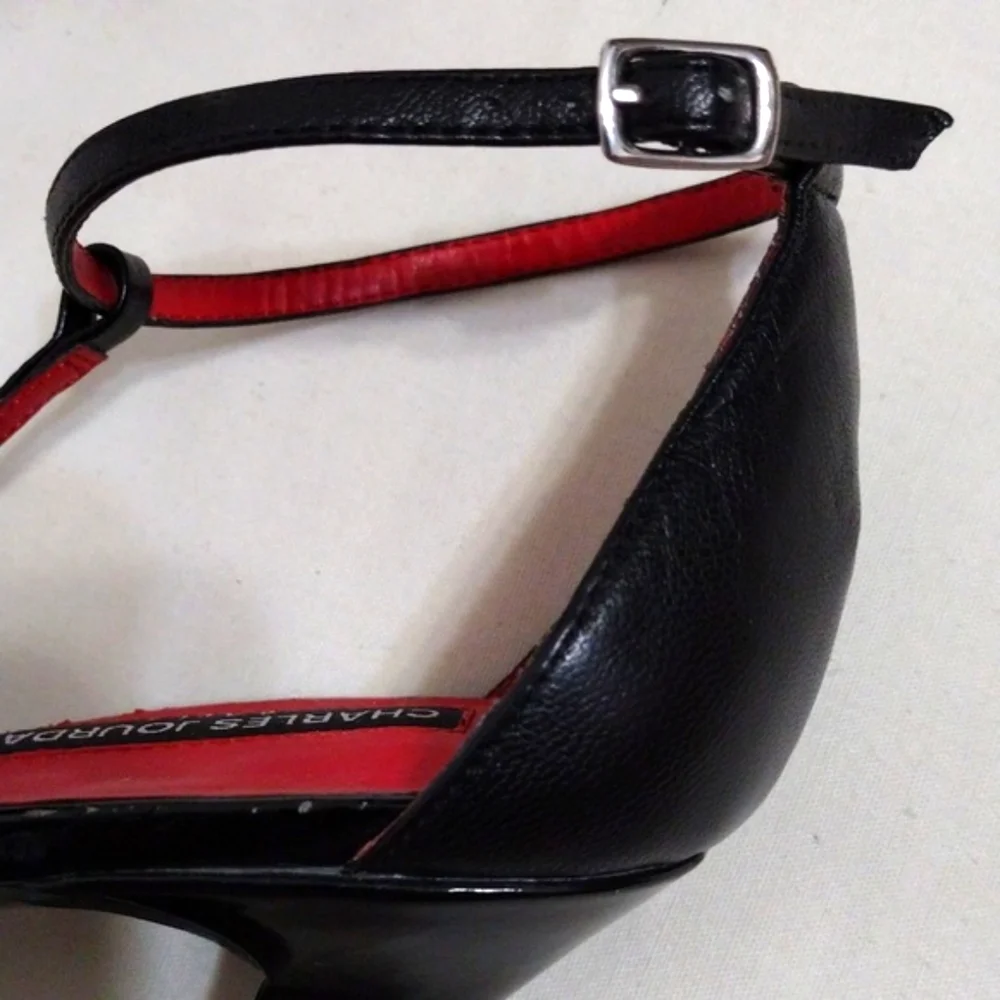 Charles Jourdan Platform Stiletto Heels US 10 Sexy Drag Queen Edgy Leather Shoes